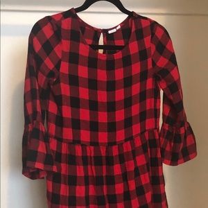 Gap Kids Buffalo Plaid Girls Dress Size XL
